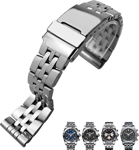 cinturini per orologi da polso in acciaio breitling|Cinturini online .